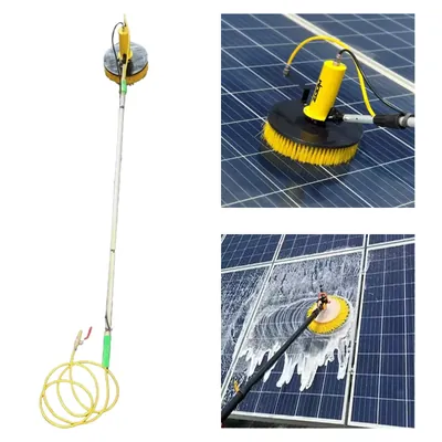 Zoom Solar Motorized Brush With 3 m Telescopic Pole for Cleaning, Without Battery