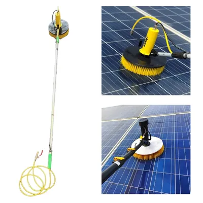 Zoom Solar Motorized Solar Panel Wet Cleaning Brush With 4 m Telescopic Pole Without Battery