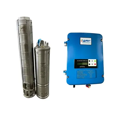 Amrut Energy 2 HP 30 m 110 V Oil Filled Solar Water Submersible Pump With Controller