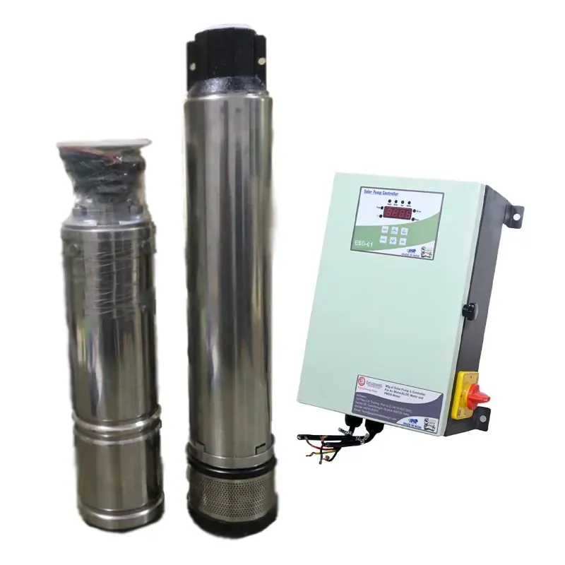 Premium 3 HP 90 m Head Solar Water Submersible Pump With Controller For Home and Commercial Usage