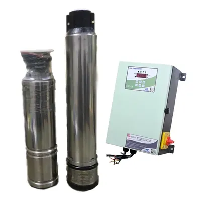 Premium 3 HP 60 m Head Solar Water Submersible Pump With Controller For Home and Commercial Usage