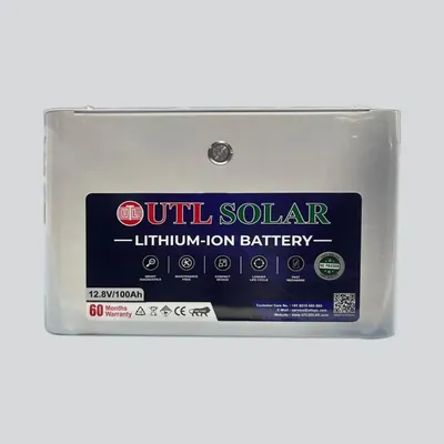UTL ULIBES-12.8 V 100 Ah-LP 100-SM Black Lithium-ion Solar Inverter Battery
