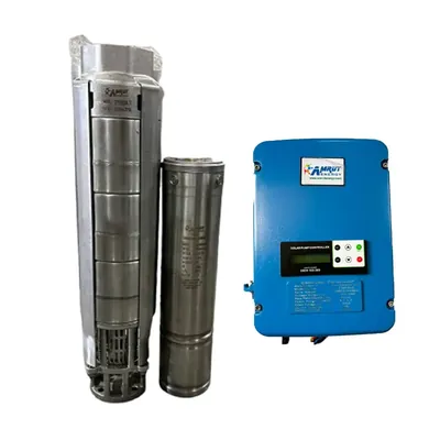 Amrut Energy 5 HP 50 m 250 V Solar Water Submersible Pump With Controller