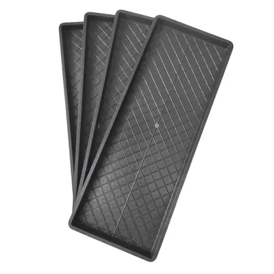 24 x 9 Inch Reusable Plastic Paddy Seedling/Germination Tray (Pack-10 Pieces)