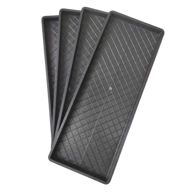 24 x 9 Inch Reusable Plastic Paddy Seedling/Germination Tray (Pack-10 Pieces)