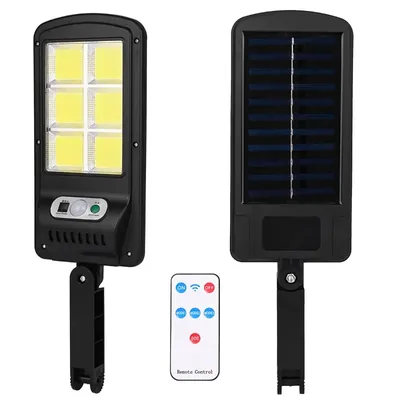Giga Watts GW-610 Solar Street Light with 1200mAh Li-ion Battery 5.5 V Panel & Remote Sensor Outdoor, Lawn & Pathway (White)