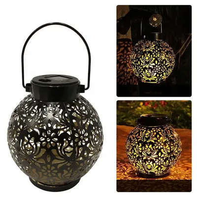 Giga Watts GW-513 LED Solar Lantern with 2 V Panel 300mAh Ni-MH Battery Outdoor Hanging Light for Garden & Patio (White)