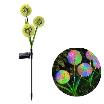 Giga Watts GW-919 3 Dandelion Solar Light 36 LED Garden Lamp with 2 V Panel & 600mAh AA Battery for Courtyard, Patio, Lawn