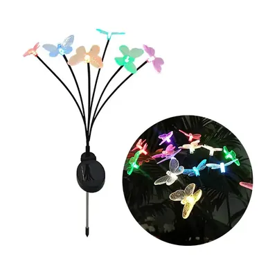 Giga Watts GW-910 8 LED Solar Butterfly String Light with 2 V Panel 600mAh Battery for Lawn, Garden, Yard, Patio