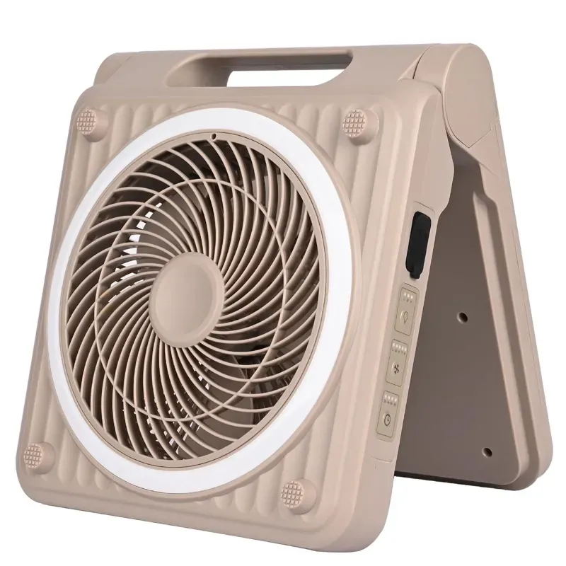 Giga Watts HGN1120 Portable LED Solar Fan with Panel 1000 mAh Rechargeable Battery for Outdoor, Indoor, Camping & Garage