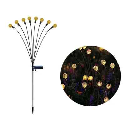 Giga Watts GW-912 6 LED Solar Moroccan Ball Light 2 V Panel 600 mAh Battery for Indoor, Outdoor, Garden, Yard & Party