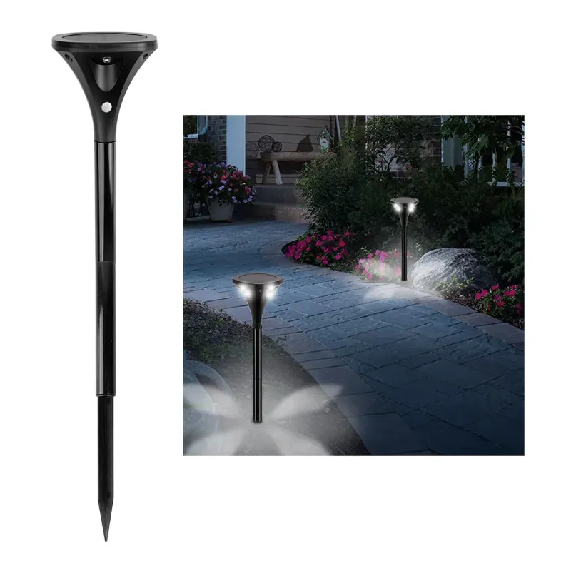 Giga Watts GW-706 Solar Light Spike Spotlight with 5.5 V/1 W Panel 3.7 V/2000mAh Lithium Battery for Garden, Pathway & Yard