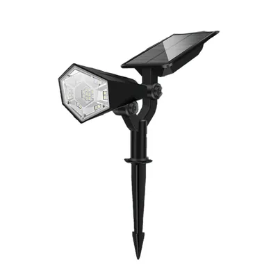 Giga Watts GW-213 Solar Spot Light 26 LED Spotlight with 1.5 W Panel 2200 mAh Lithium Battery Light for Garden & Pathway