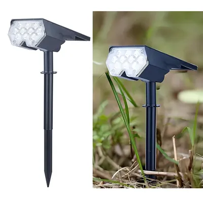 Giga Watts 2 W GW-702 Solar Landscape Spotlight 20 LED 2000mAh Li-ion Battery 300lm Polysilicon Panel for Outdoor Usage