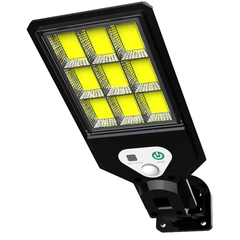 Giga Watts GW-607 Solar Street Light with 5.5 V Panel Remote & 1200mAh Li-ion Battery for Outdoor Lawn Pathway (White)