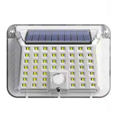 Giga Watts GW-606 90 LED Solar Wall Light Motion Sensor with 800mAh Battery IP44 Rating for Garden, Lawn & Outdoor (White)