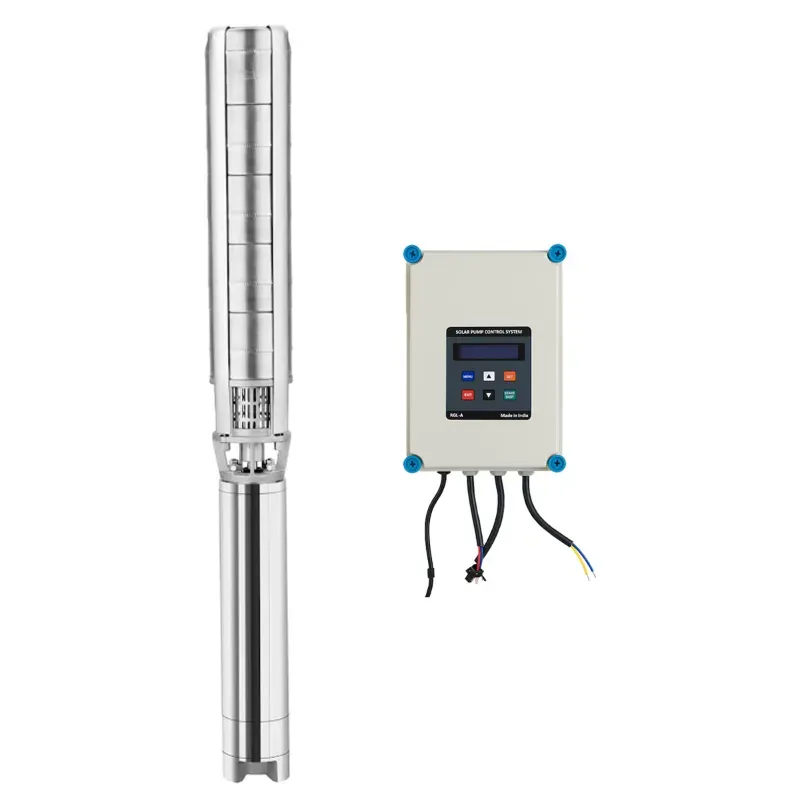 Premium 5 HP 30 m Head Solar Water Submersible Pump With Controller For Home and Commercial Usage