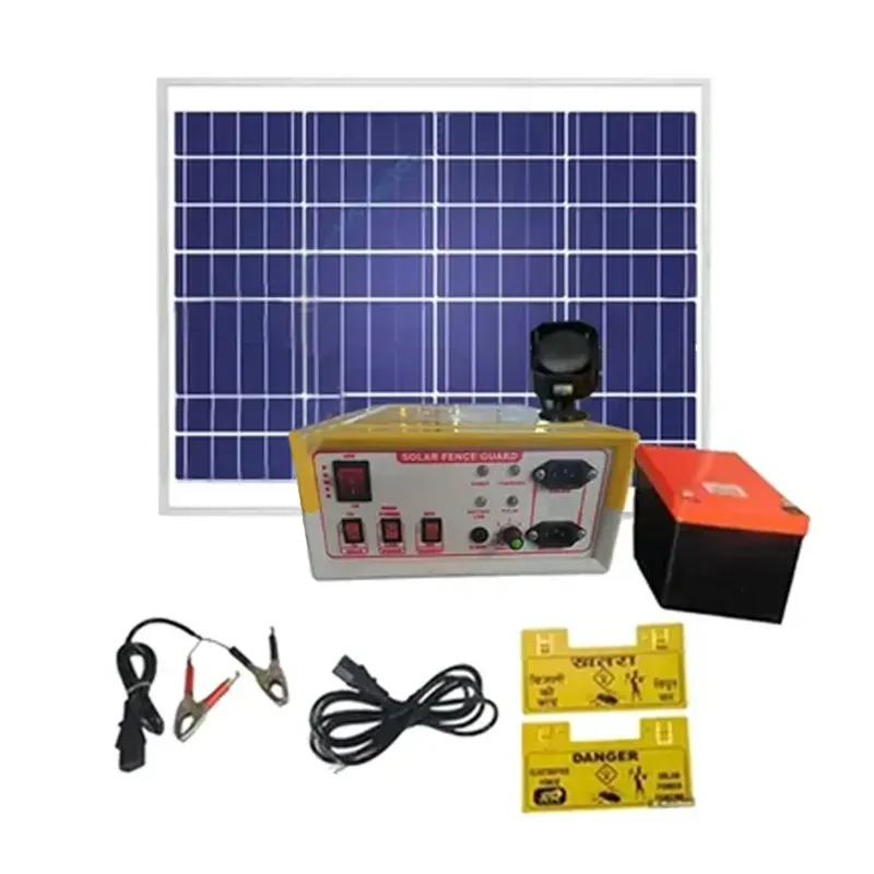 Khetpal 18 KV Power Plus Solar Zatka Machine Combo Full Set for Area up to 90 Acre