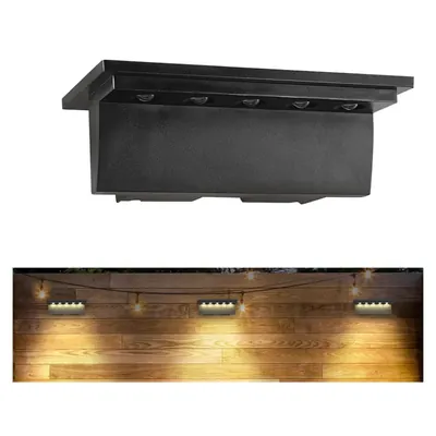 Giga Watts GW-708 Solar Deck Light 1200mAh AA Ni-MH Battery 11lm L-Shaped Step LED with 1 W Polysilicon Panel