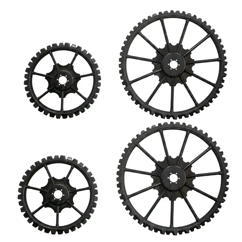 Dollss Soild Narrow Tractor Wheel Set, 1100*100 mm Front & 1600*100 mm Back for Boom Sprayer & Farming