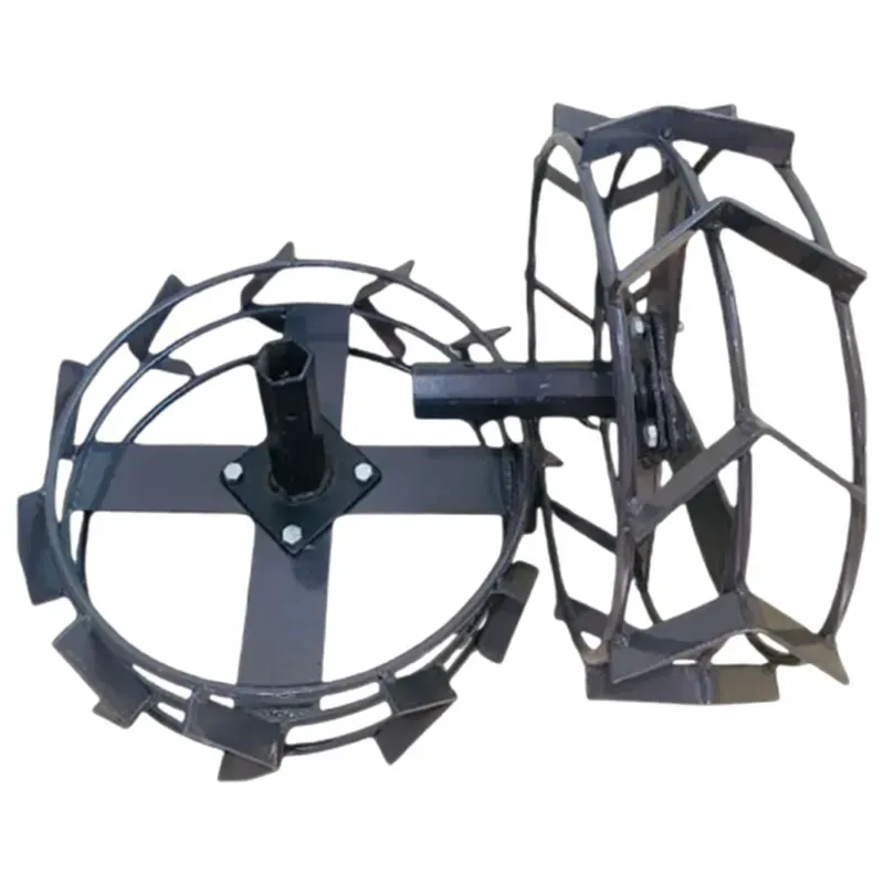 Power Weeder 2 Pcs of 18 Inch Special Iron Wheel for 5 to 12 HP Diesel Power Tiller With Free Tyre Holder