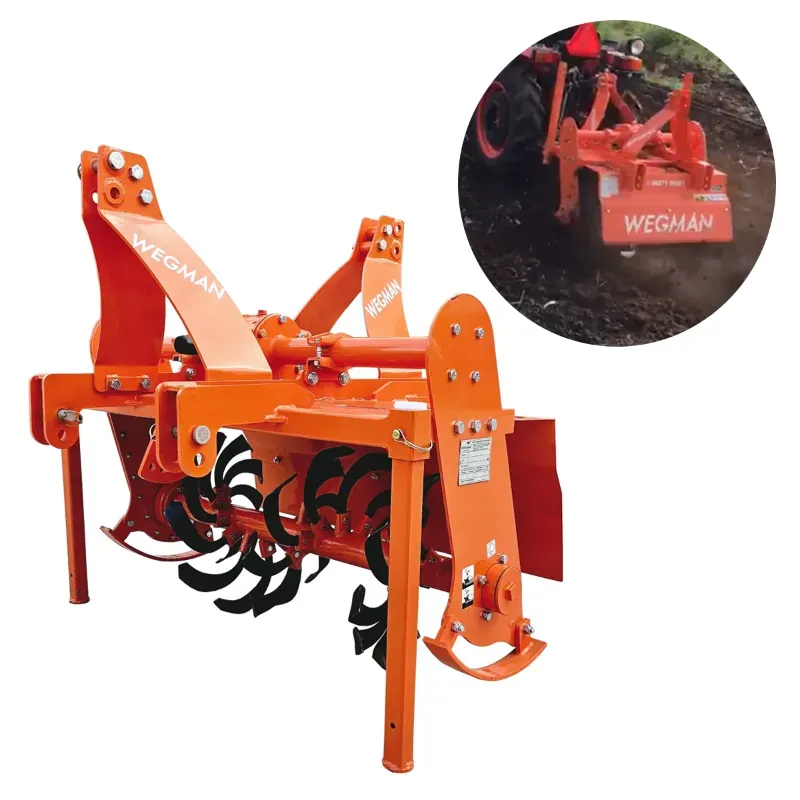 WEGMAN 3.5 ft Reverse Forward Rotavator with 26 Blades Suitable for 18 HP to 30 HP Tractors