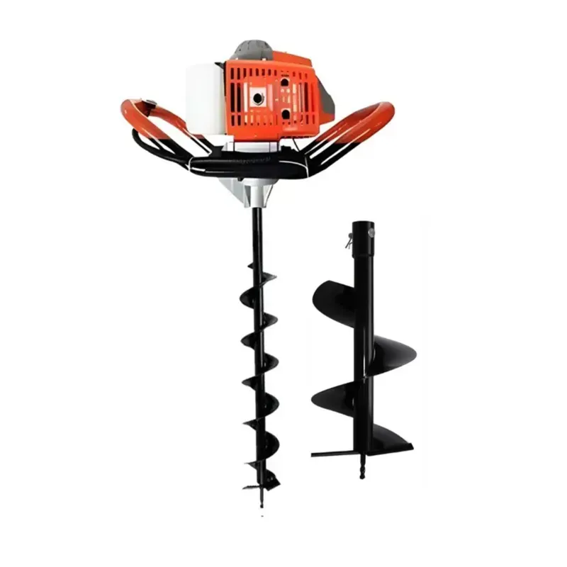SPRAYMAN 68 CC Petrol Earth Auger with 4 & 12 Inch Bits, 2 Stroke Post Hole Digger SEA-7000