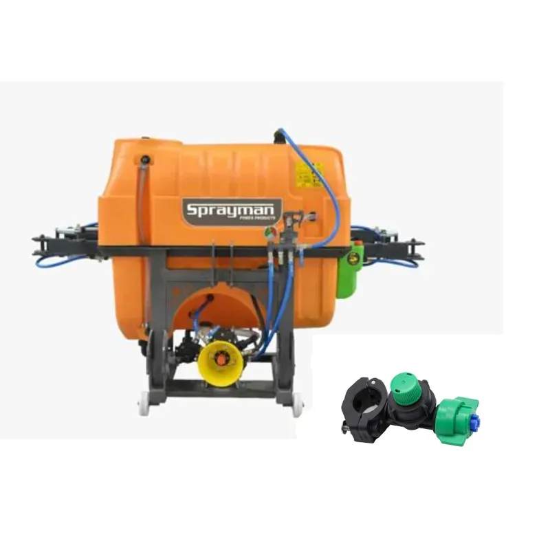 SPRAYMAN 600 Litre SP-600BS Tractor Mounted Diaphragm Boom Sprayer With Anti Drip With Flat Fan Blue Tip Nozzle