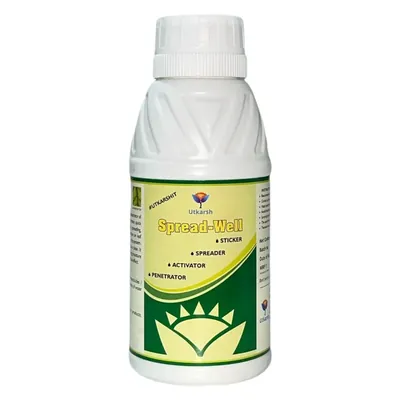 Utkarsh Spread-Well (Normal Spreader, Sticker, Activator for Plants, Non-Ionic Silicon Based Organic Spreader), 500 ml
