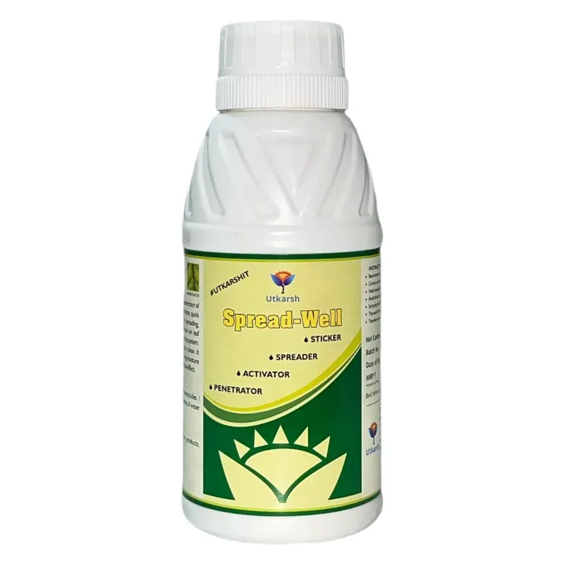 Utkarsh Spread-Well (Normal Spreader, Sticker, Activator for Plants, Non-Ionic Silicon Based Organic Spreader), 500 ml
