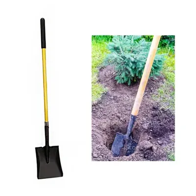 Square Shovel 2.5 kg with Light Weight Wooden Handle