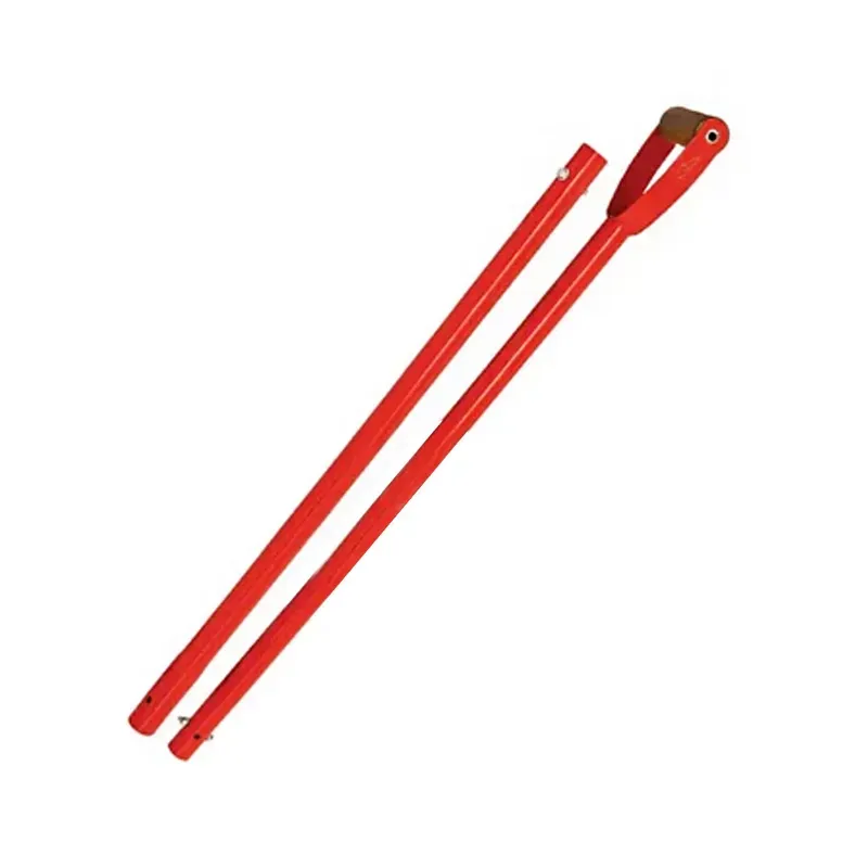 4.25 ft Steel Handle Red D-Grip Garden Tool Replacement Handle for Cultivation & Soil Preparation