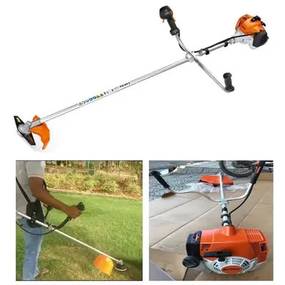 Stihl FS 230, 40.2 CC 2-Stroke Sidepack Petrol Brush Cutter, 2.1 HP Grass Cutting Machine for Agriculture & Gardening