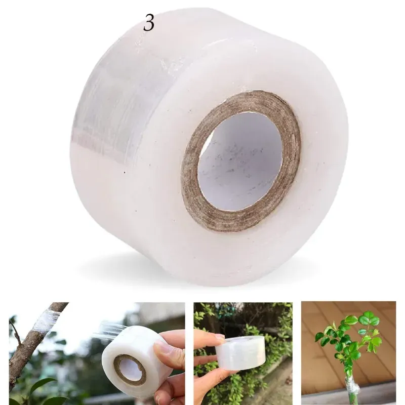 Ecofynd 1 Inch Grafting Stretchable Tape of 100 m for Nursery and Garden (Pack of 2)