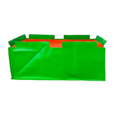 Shiv Biotech 250 GSM 4 x 2 x 1 ft HDPE Rectangular Type Reusable Grow Bag for Garden and Nursery (Pack-8 pieces)