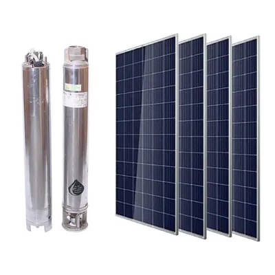 Solar Universe India Pump and Solar Panel Combo-1 HP Water Submersible Pump & 4 pieces Solar Panel by Solar Universe India (1 year Warranty)