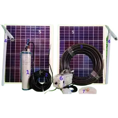 0.25 HP Solar Submersible Water Pump Set /Solar Pump with 100 W Solar panel