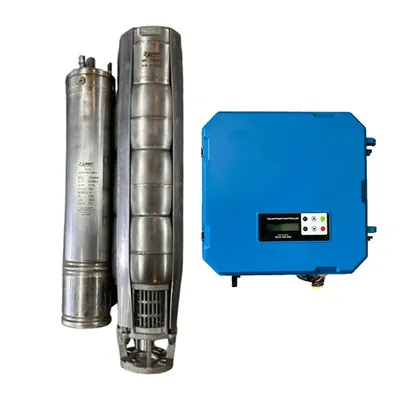 Amrut Energy 10 HP 50 m 380 V Oil Filled Solar Water Submersible Pump With Controller