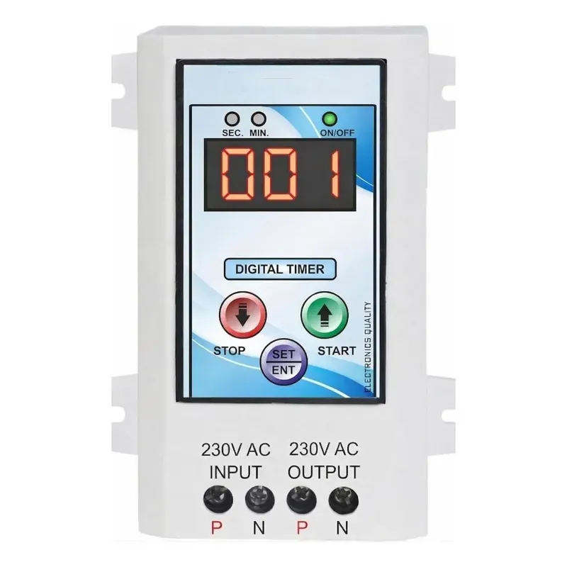 Nutronics Digital Cyclic Timer Switch with Adjustable ON/Off Delay for Fogger, Hydrophonics and Irrigation with 230 V