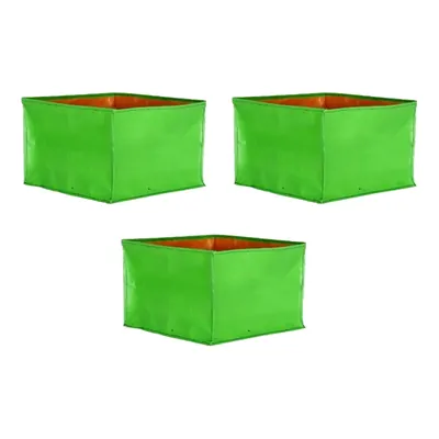 Siddhi Agritech 250 GSM 2 x 2 x 0.5 ft HDPE Square Type Grow Bag for Garden and Nursery (Pack-3 pieces)