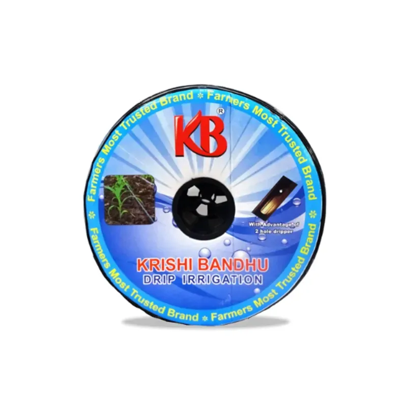 Krishi Bandhu 20 x 4 x 40 Flat Lateral Pipe (3000 ft), 20 mm 4 LPH Drip Tape with 40 cm Spacing For Farming Use