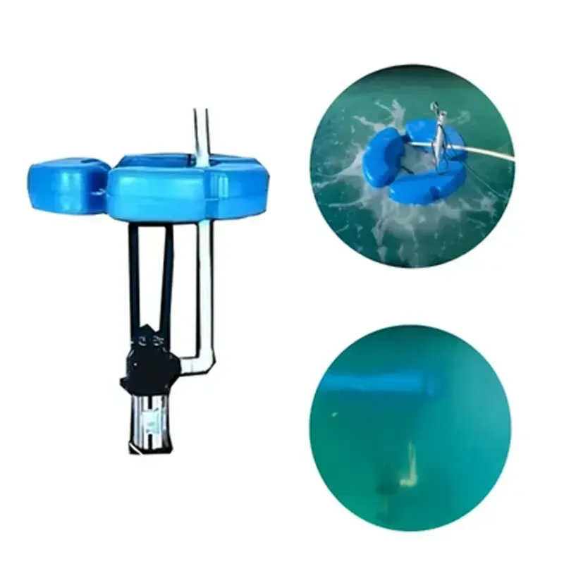 1 HP Submersible Surface Floating Turbine Aerator, Used for Fish Ponds and Biofloc System (Digital Panel Included)(Type-Single phase (230 V))