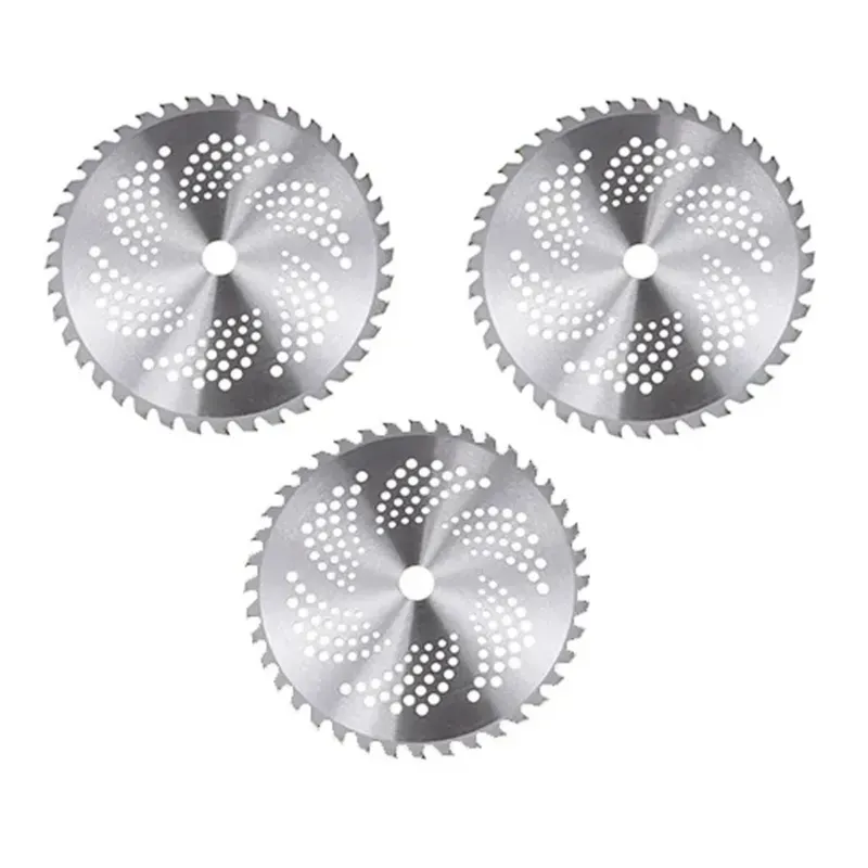 KisanKraft 10 Inch 100 Teeth TCT Blade (Pack of 3), Best Brush Cutter Blade for Grass & Wood Cutting