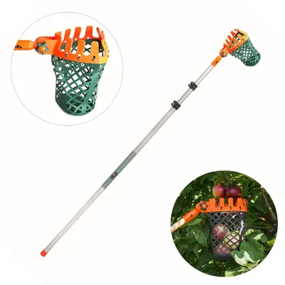 DAP Telescopic Fruit Picker of 5 m Extendable Pole with Rubber Bucket, PG 500Z