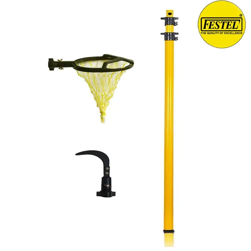 FESTEL 8 to 24 ft Multipurpose Telescopic Pole with 2 Attachments