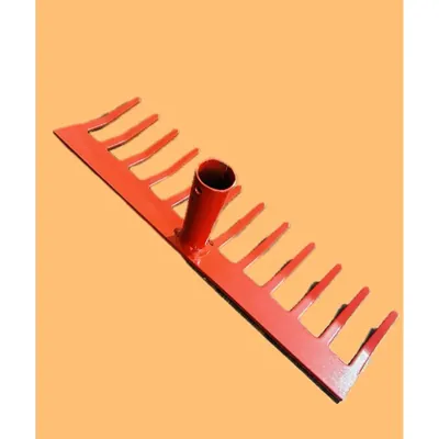 Heavy Duty Twelve Tins Garden Rake Without Handle, Metal Manual Rake For Home, Farming & Gardening (Model KR037)