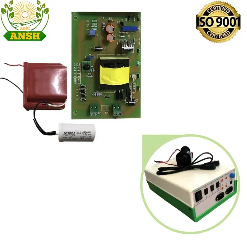 AGRIANSH Solar Zatka Machine Spare Parts PCB Circuit, 15 KV Transformer & Capacitor for 100 Bigha