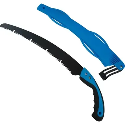 Orezen GT-032 Pruning Saw With Blue Colour Handle And 350 mm Blade Used To Trim Branches From Trees And Shrubs