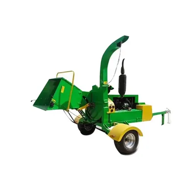 Heavy Duty Tractor Model Wood Chipper Machine For Chipping Woods, 300 kg/hr to 1 T / Hr