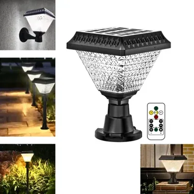 33 LED 10 W Square Solar RGB Light, Waterproof with Remote Outdoor Lighting Solution For Enhance Garden or Pathway